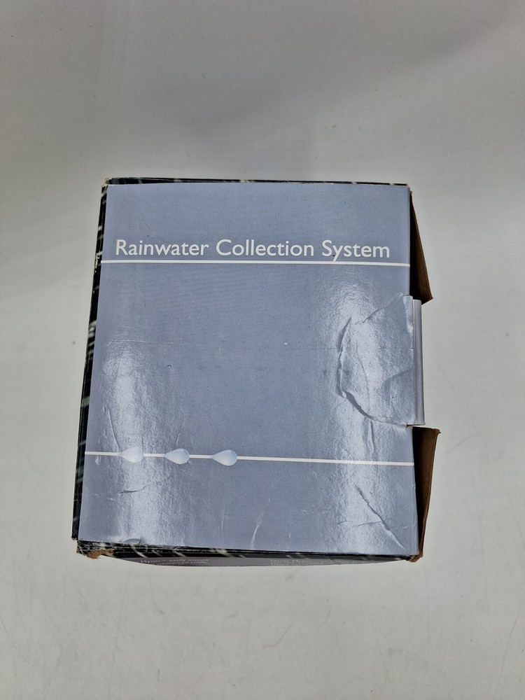 White Rain Water Collection System Plastic Gutter Drain Downspout Diverter Hose