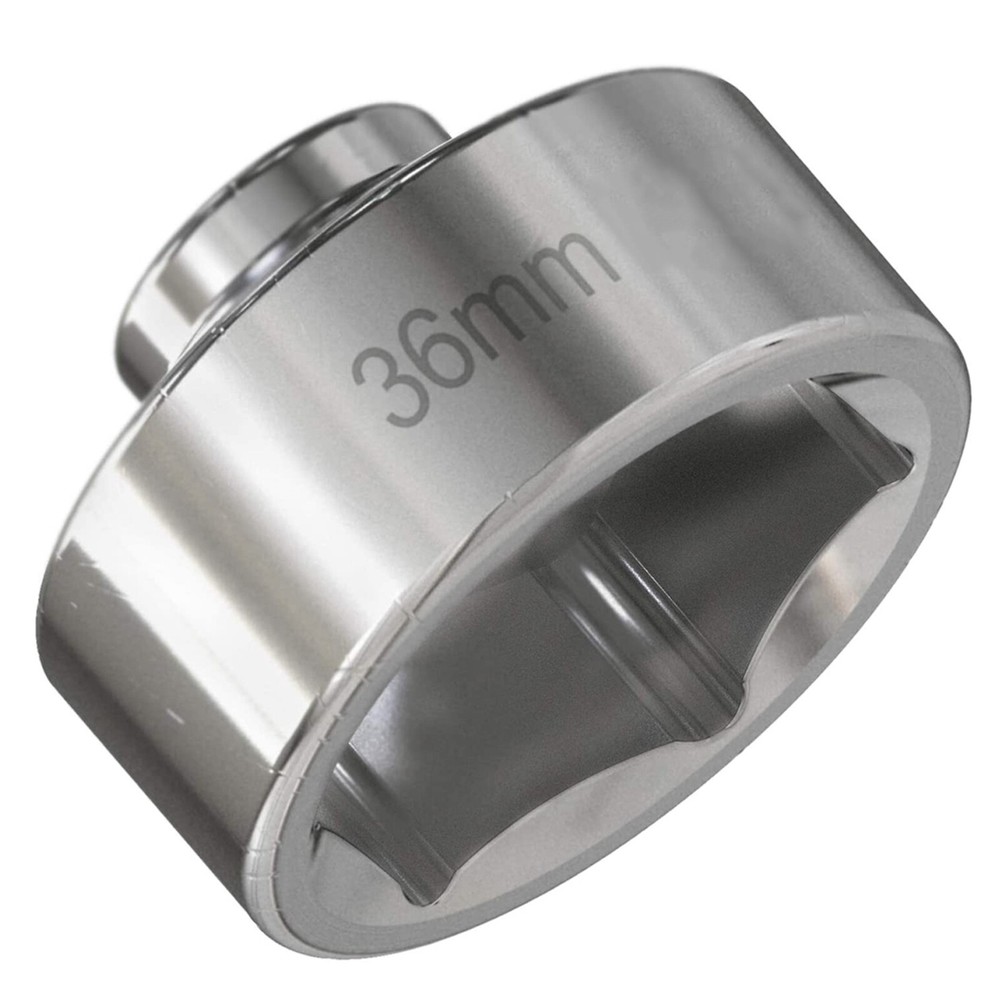 36mm Oil Filter Socket Tool 3/8"Drive Cap Remover Low Profile Socket Wrench C2C6