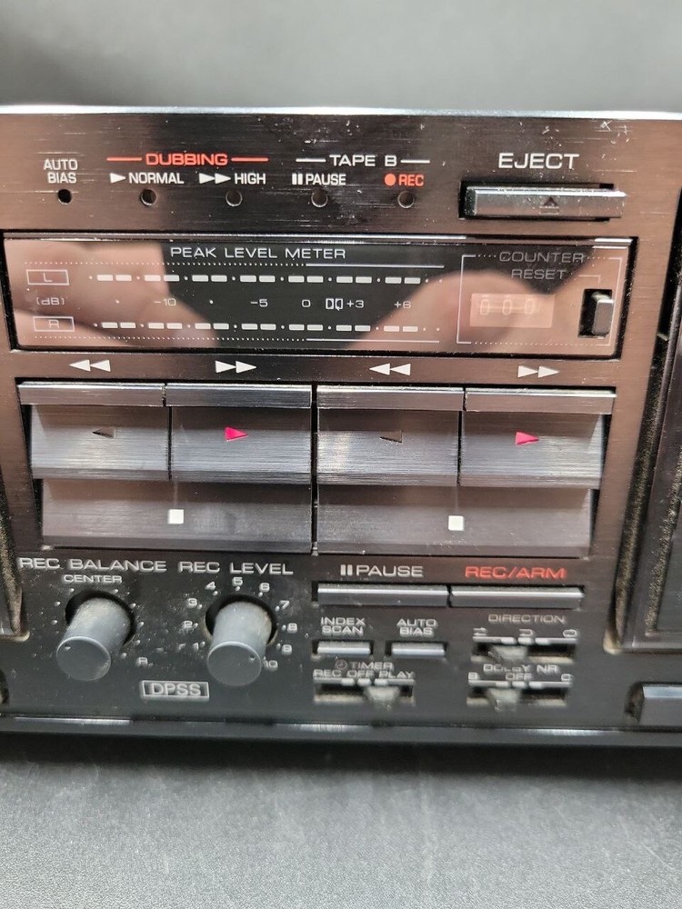Kenwood Stereo Double Cassette Deck KX-W6010 Auto Reverse