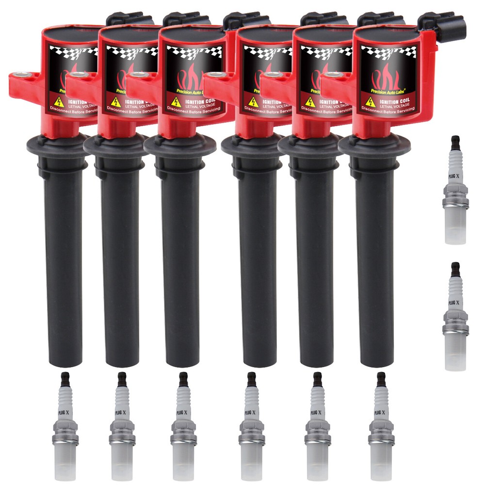 6 Pack Ignition Coil & Spark Plug For Ford Escape Taurus Mazda 2003-2008 3.0L V6