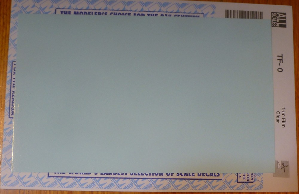 Microscale Decal  #TF-0  (All Scale) Trim Film Clear (Decal Sheet)