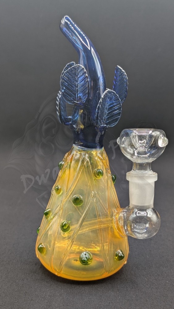 7.5" Inch Glass Hookah Water Pipe Bong Pineapple BL
