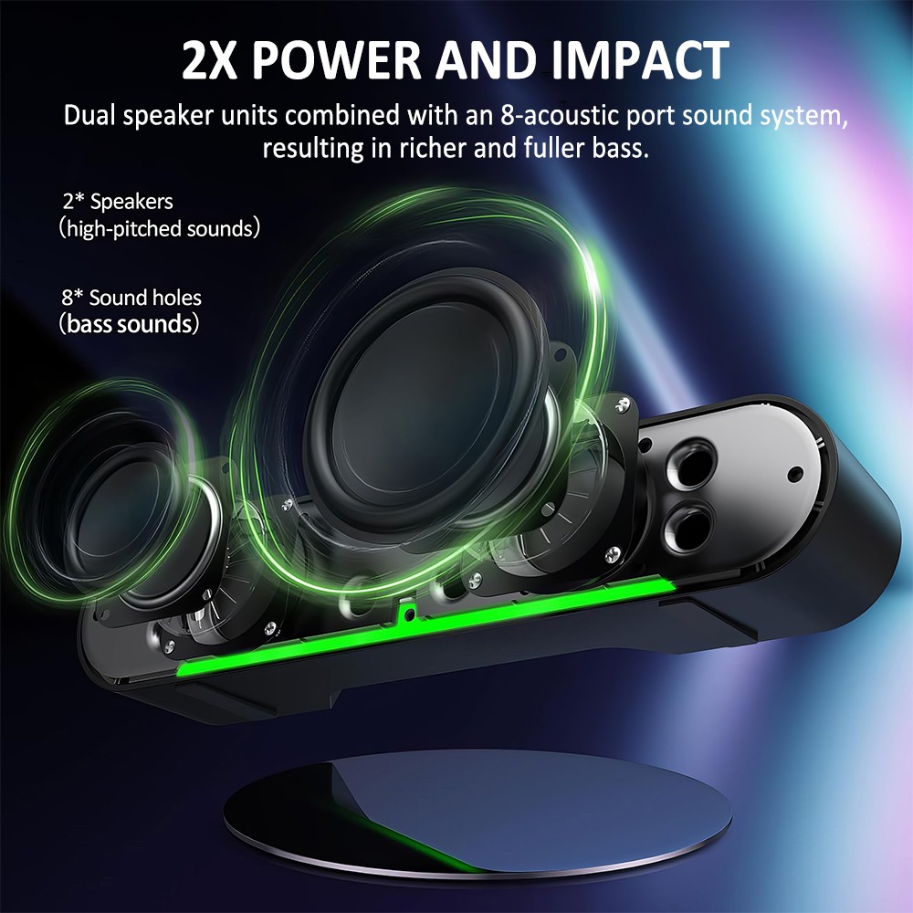 Wired USB Powered PC Speakers Bluetooth 5.3 Computer Speakers for Desktop Laptop