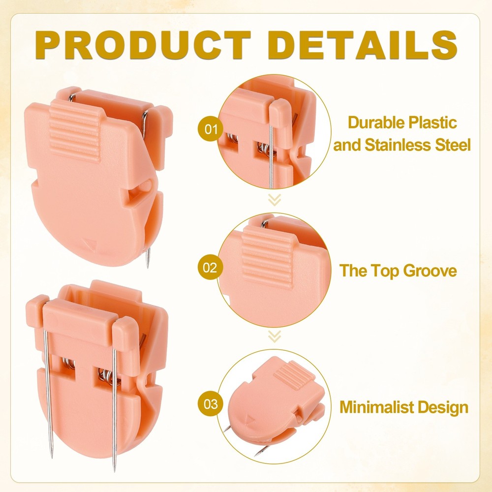 100Pcs Plastic Cubicle Clips for Hanging Documents, Light Pink