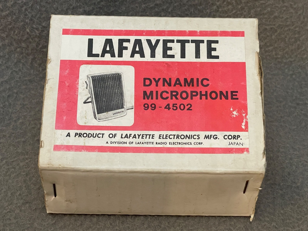 Vintage Lafayette Dynamic Microphone 99-4502 in Box