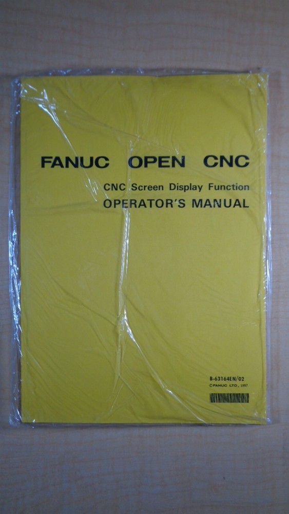 Fanuc Open CNC Screen Display Function Operator's Manual SEALED 7D B2