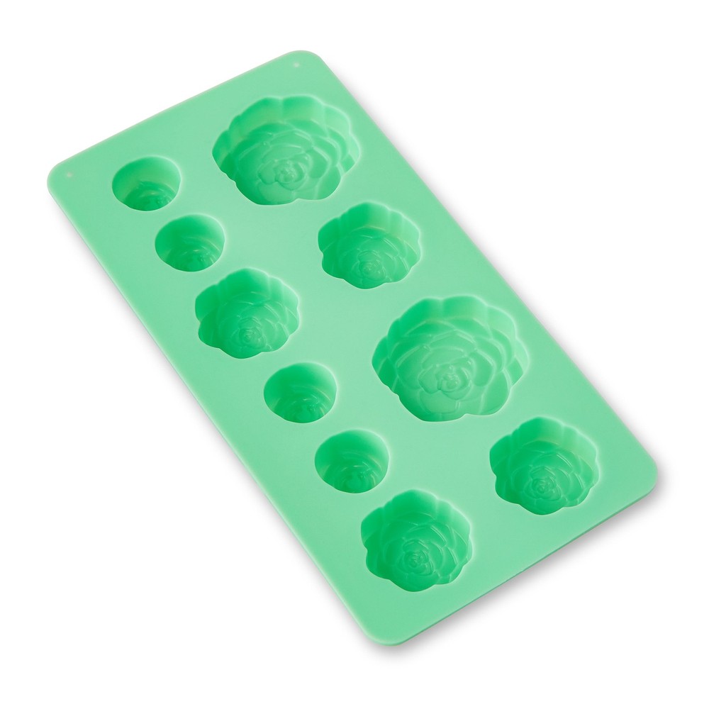 (2 pack 10-Cavity Succulent Silicone Mold by