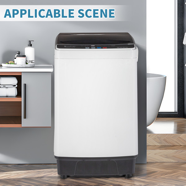 Fully Automatic Top-Opening Portable Mini Washing Machine, Black