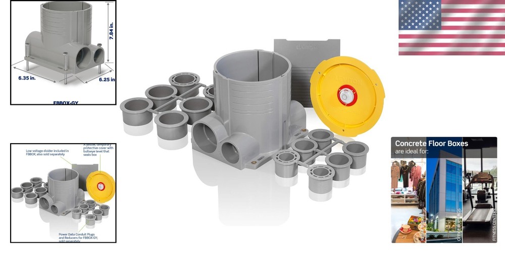 Gray Floor Box System for Various Flooring Types