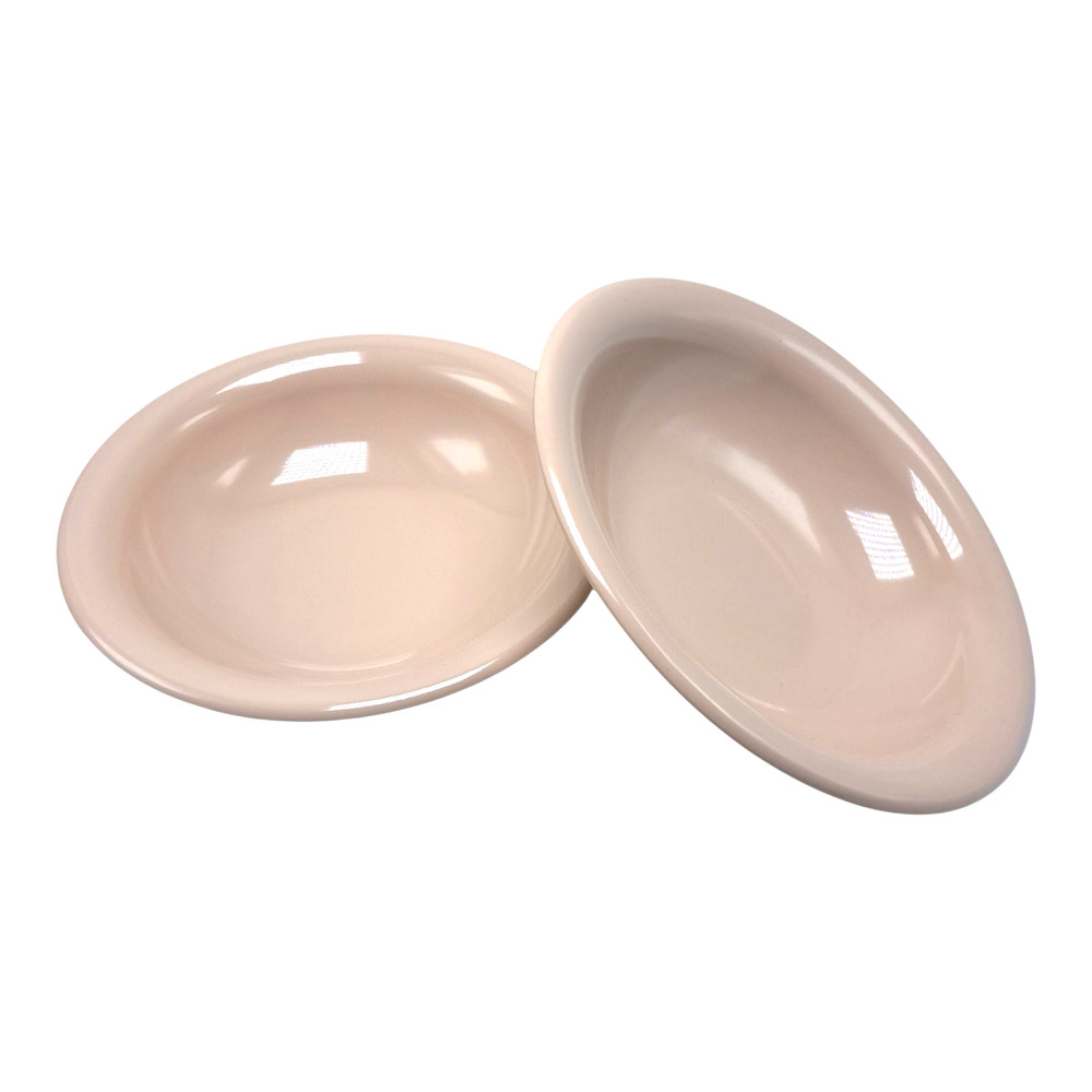 Tupperware 10 Piece Dessert Peach Melamine Dinnerware Setting for 2 Camping NOS