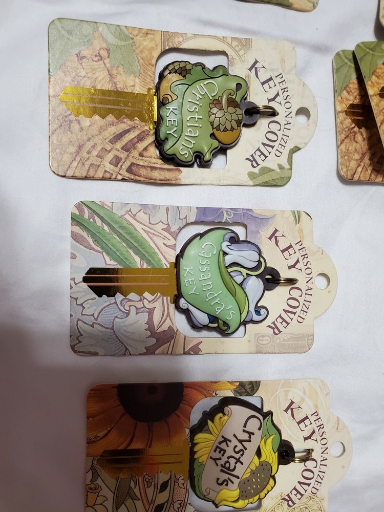 PERSONALIZED KEY COVERS NAMES WITH A,B & C