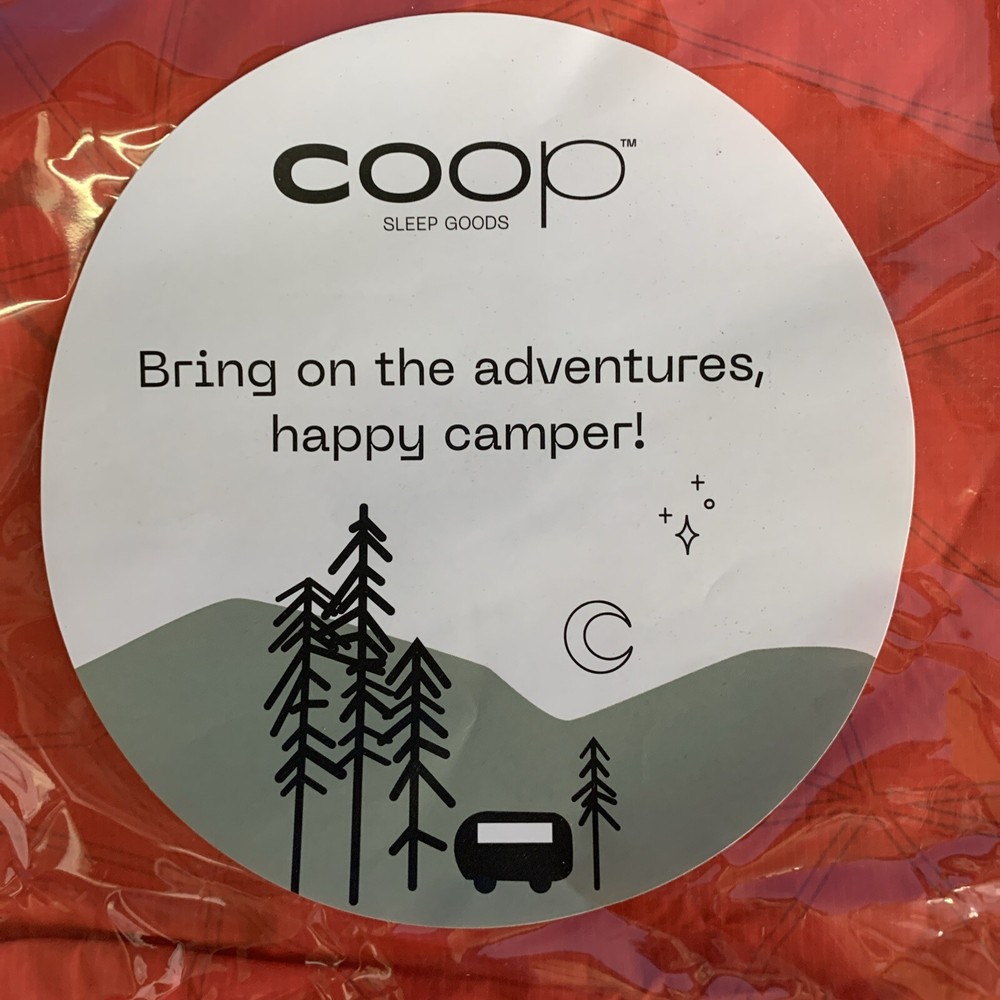 2 Pack: Coop Travel/ Camping Pillowcase (Bonfire Red )