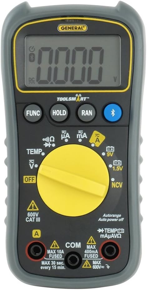 General Tools TS04 ToolSmart Bluetooth Connected Digital Multimeter, gray