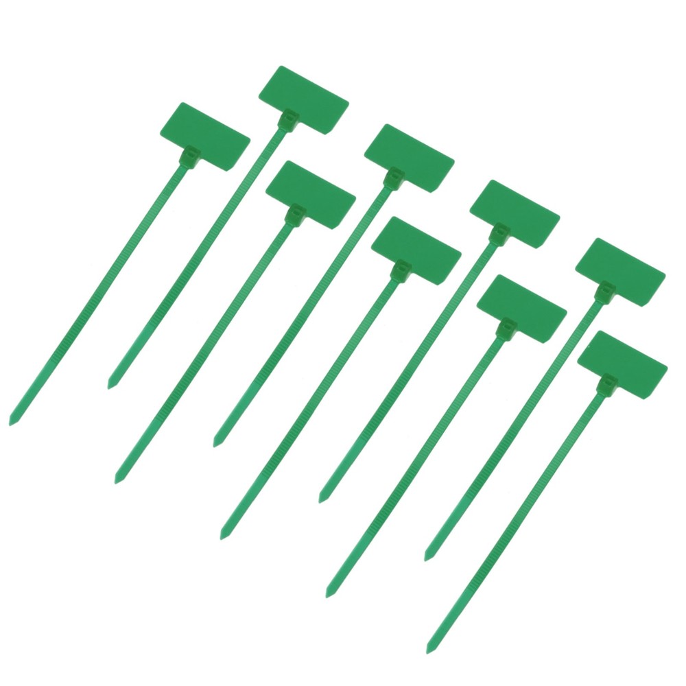 250Pack Marker Cable Zip Ties 4 Inch Self-Locking Labels Zip Tie Wraps Green