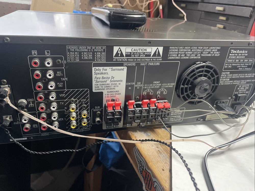 Technics SA-EX700 AV Control Stereo Receiver Phono Bundled with Remote