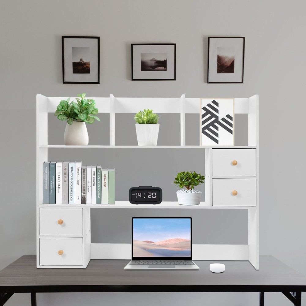 Desktop Organizer Office Storage Rack Desktop Shelf Rack