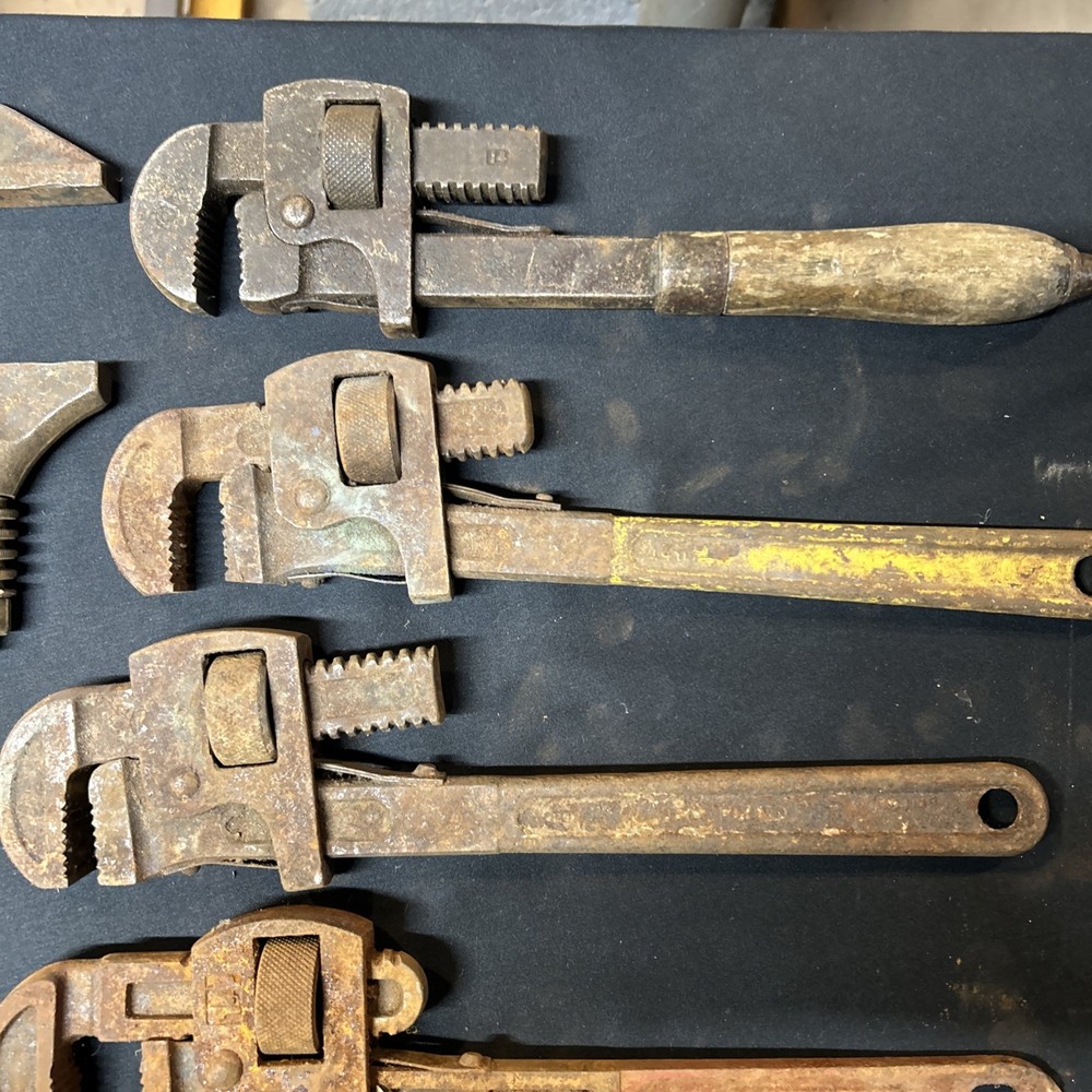 Lot Of 11 Pipe Wrenches