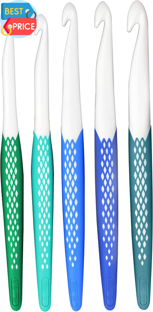 Ergonomics Crochet Hook Set, Large (7Mm, L, M, N, O)