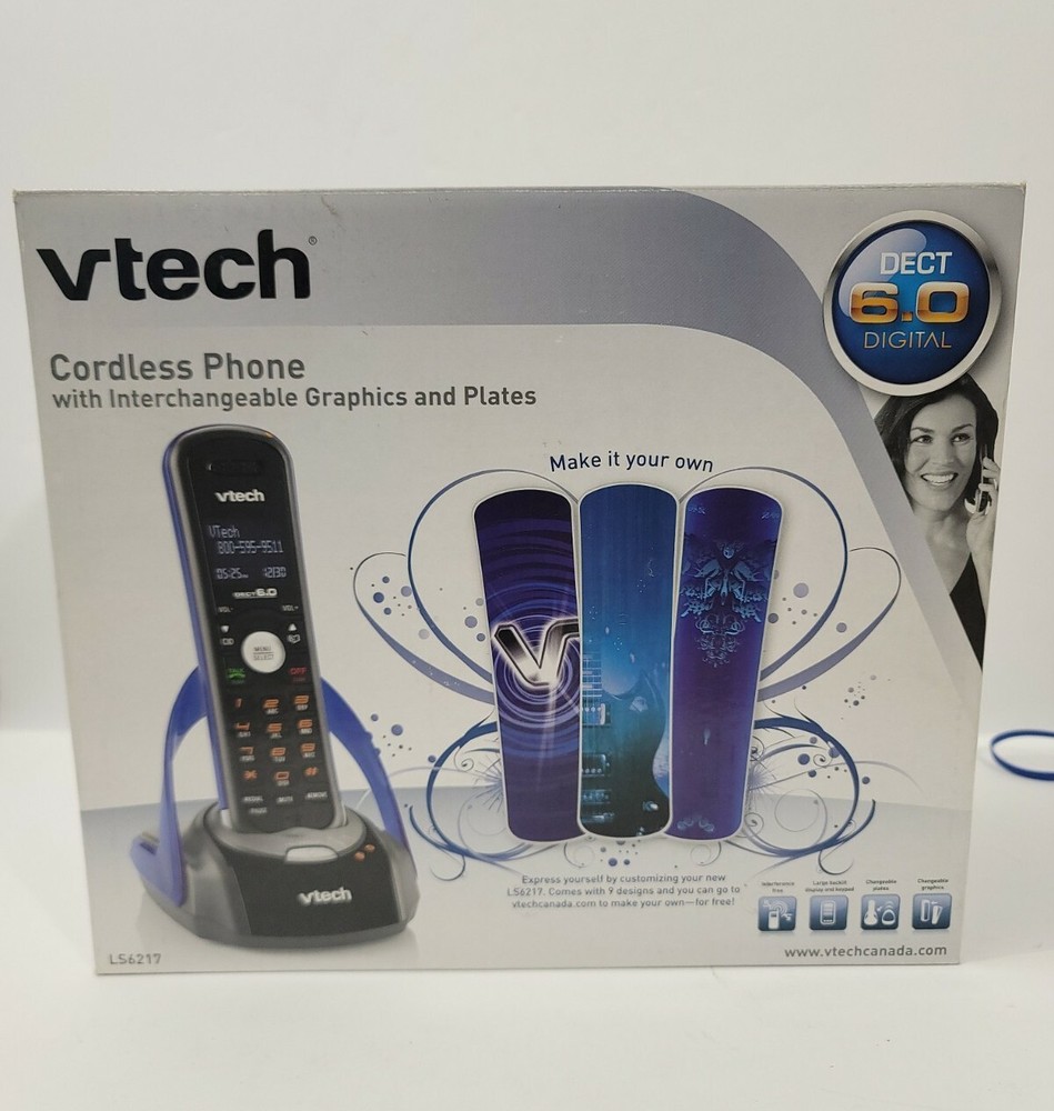 Vtech cordless phone customizable DECT 6.0 digital model LS6217