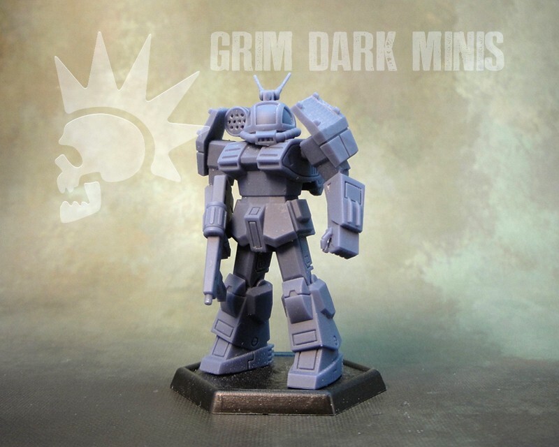 Battletech Scale - Griffin proxy mech (retro style)