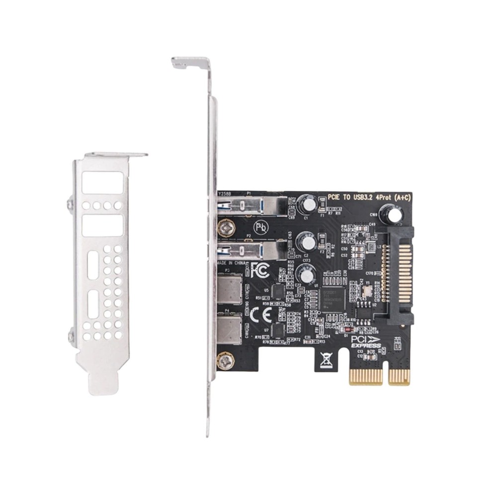 New PCI Express to USB PCIE Adapter Card With PCI-E 1X External Interface