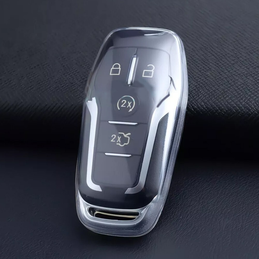 Transparent Clear Key Cover Case Holder For Ford For Mustang For Edge Part