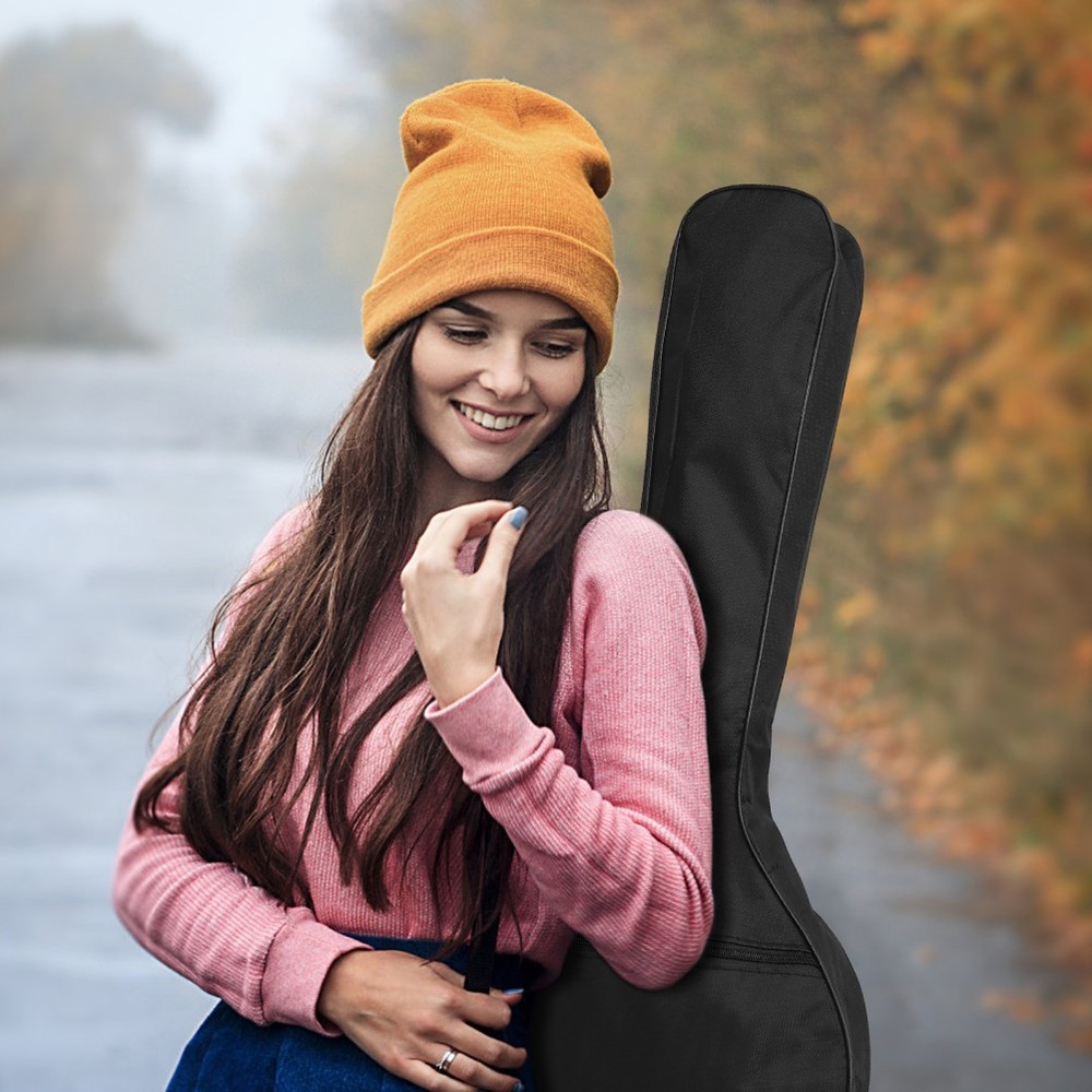 Mandolin Backpack Soft Strap Bag Guitar Pouch with Pockets Case for