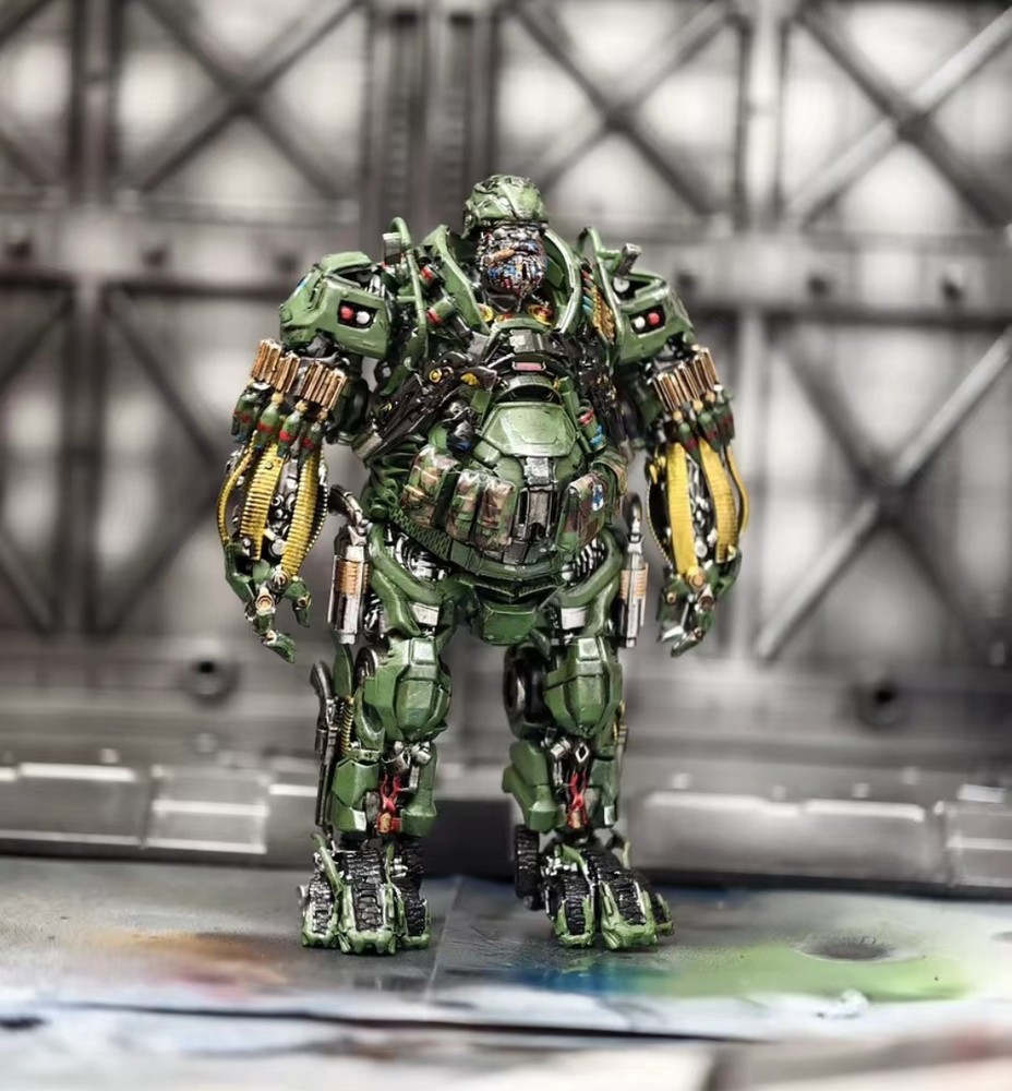 Transformable Robot 4 Hound Mini Scale Micro Resin Model Statue