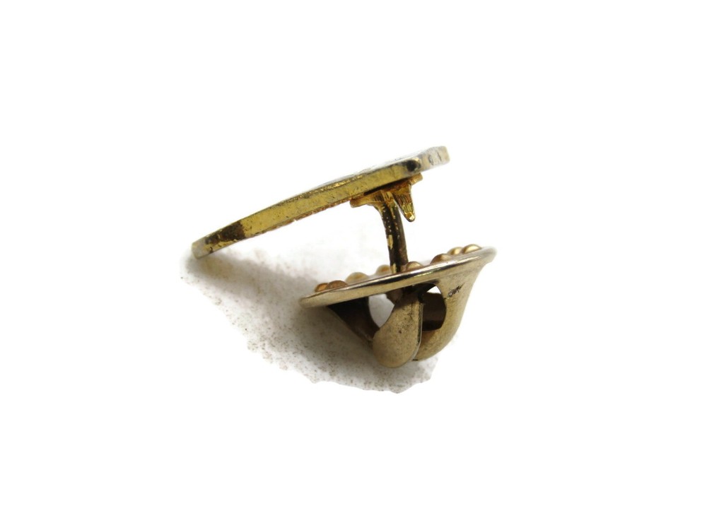 NSBA Lettered Pin Blue White & Gold Tone