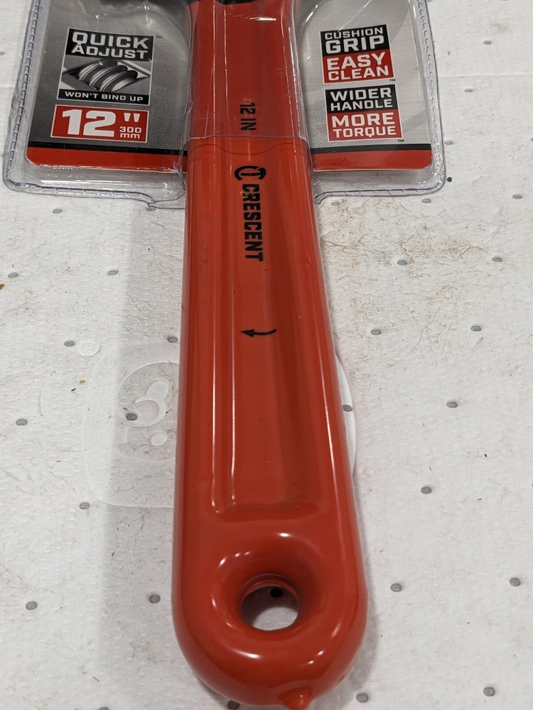 CRESCENT 12" Adjustable Wrench: Black Finish AT212CVS