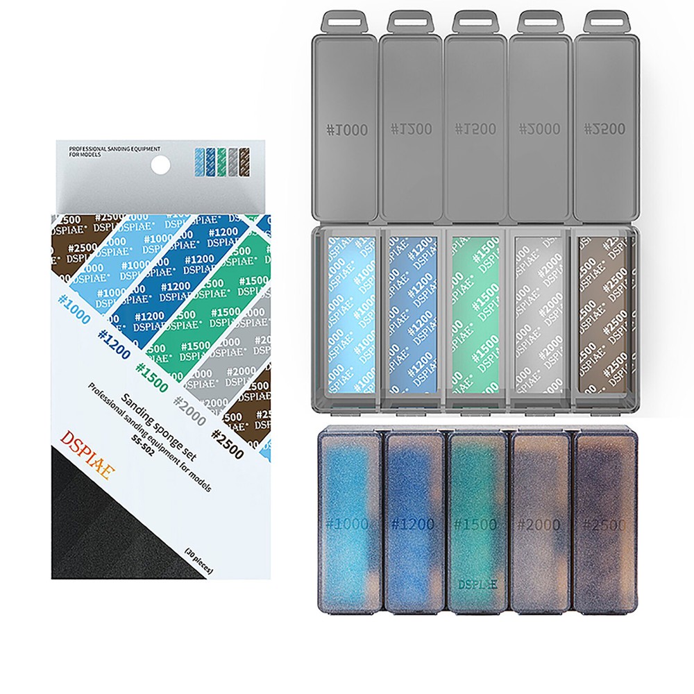 Sanding Sponge Combo Pack For  GK Military Model Sandpaper Making Tool Kit