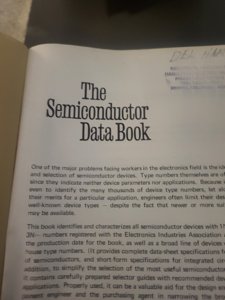 Vintage 1969 Motorola Semiconductor Data Book Nice