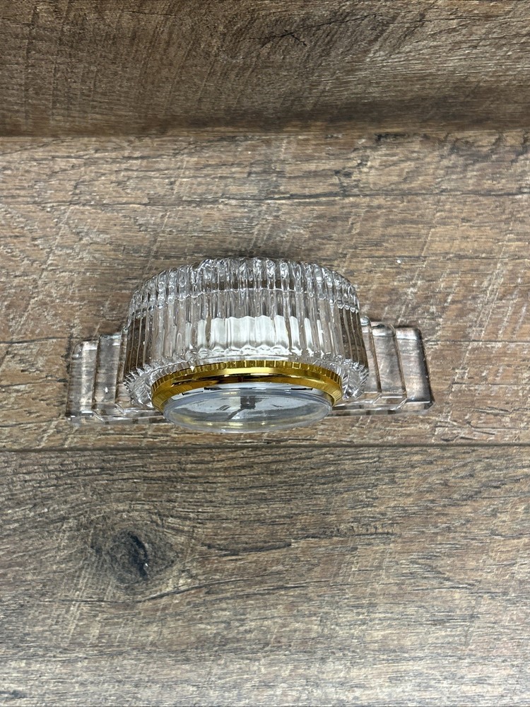 Lead Crystal Glass Clock
