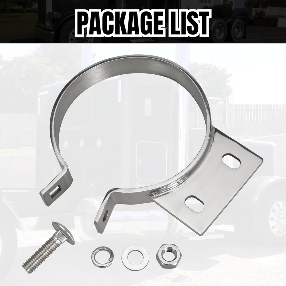 5" Exhaust Stack Mounting Bracket For Peterbilt 379 359 1987-1993 Replace 10294