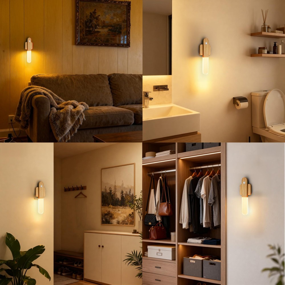 iThird Motion Sensor Light Indoor - Wireless Wall Light, lumi Light, Magnet Rech