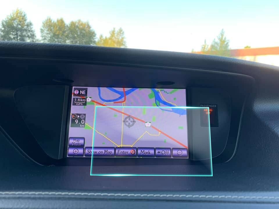 Crystal Clear Screen Protector for 2014 Lexus ES350 Vehicle Navigation