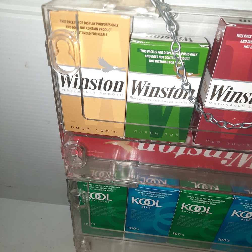 Winston & Kool Cigarettes Store Display Price Sign Advertising