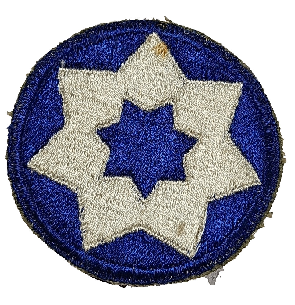 Vintage World War II US Army Military 7th Service Command Patch