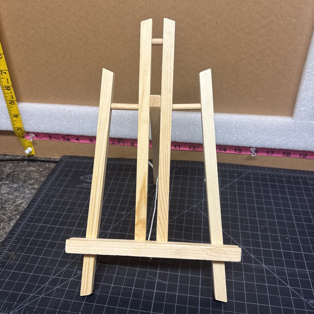 New Small 12" Tabletop Wood Easel Adjustable Slope