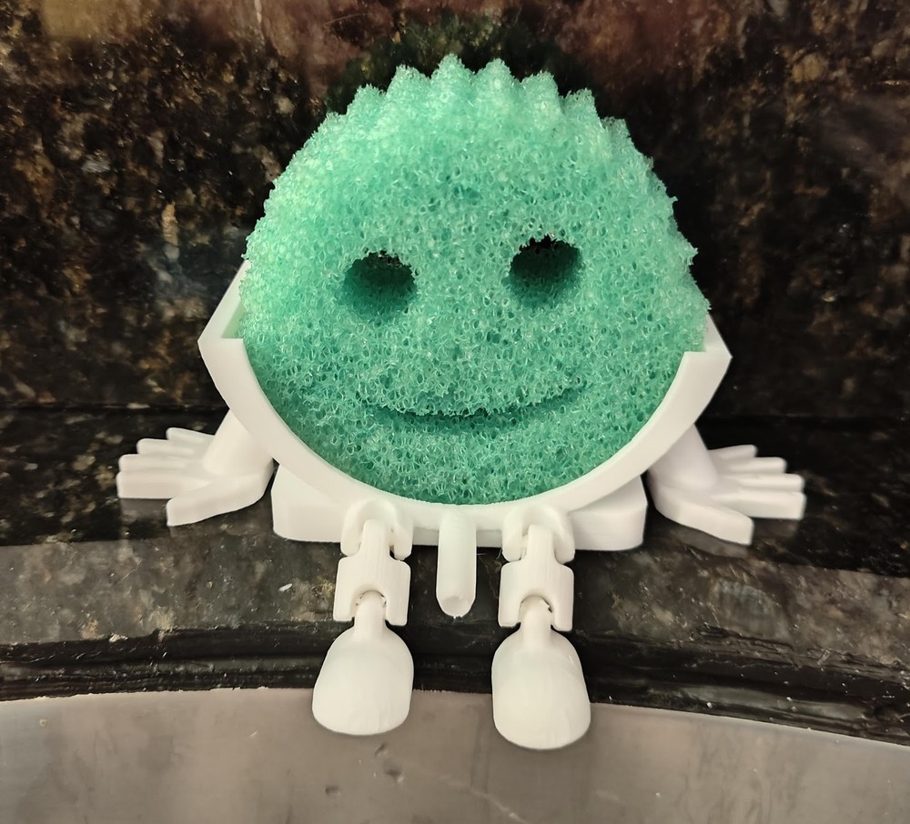 Scrub Daddy Sponge Holder Funny Novelty Gift 3D Printed