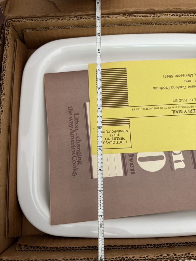 Litton Micro Browner Microwave Steak Grill Extra Large In Box Littonware