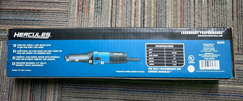 Hercules 4 amp 1/4" Die Grinder