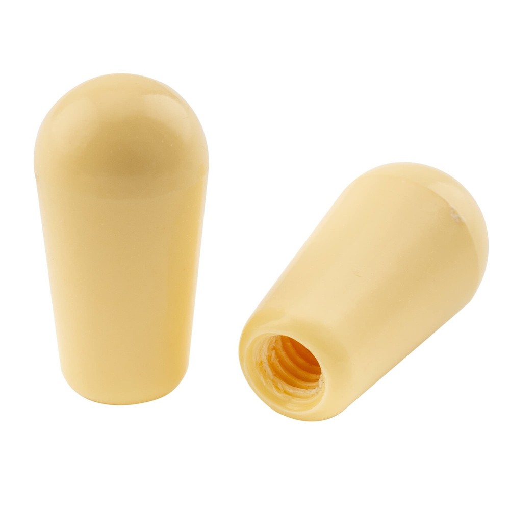 (2) Cream Switch Tips for Import Les Paul/ES/SG Guitar
