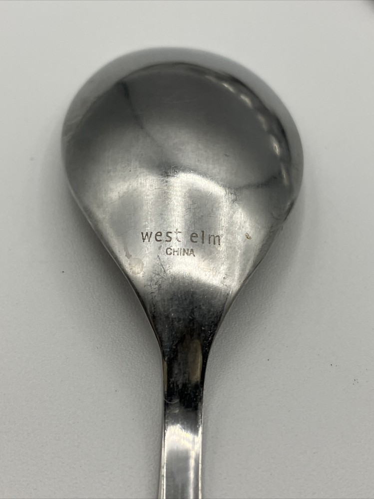13 West Elm Stainless Satin Flatware Teaspoon & Tablespoon & Serving Silverware