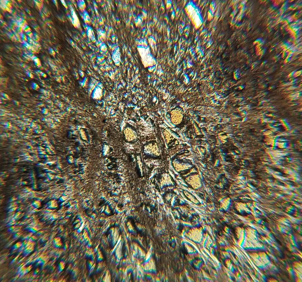 Partially Serpentinized Peridotite Petrographic Microscope Slide (1A)