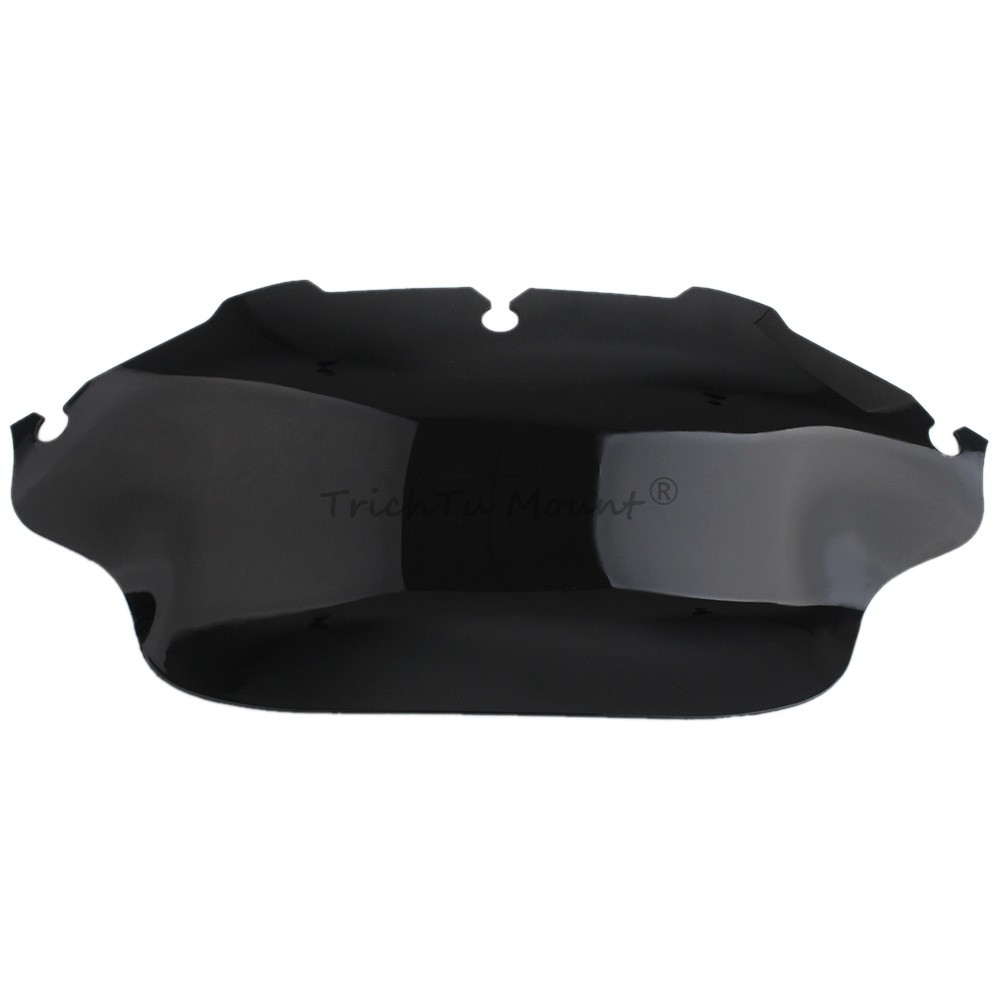 For Harley Electra Glide Classic 1996-2013 8" Wave Windshield Windscreen Black