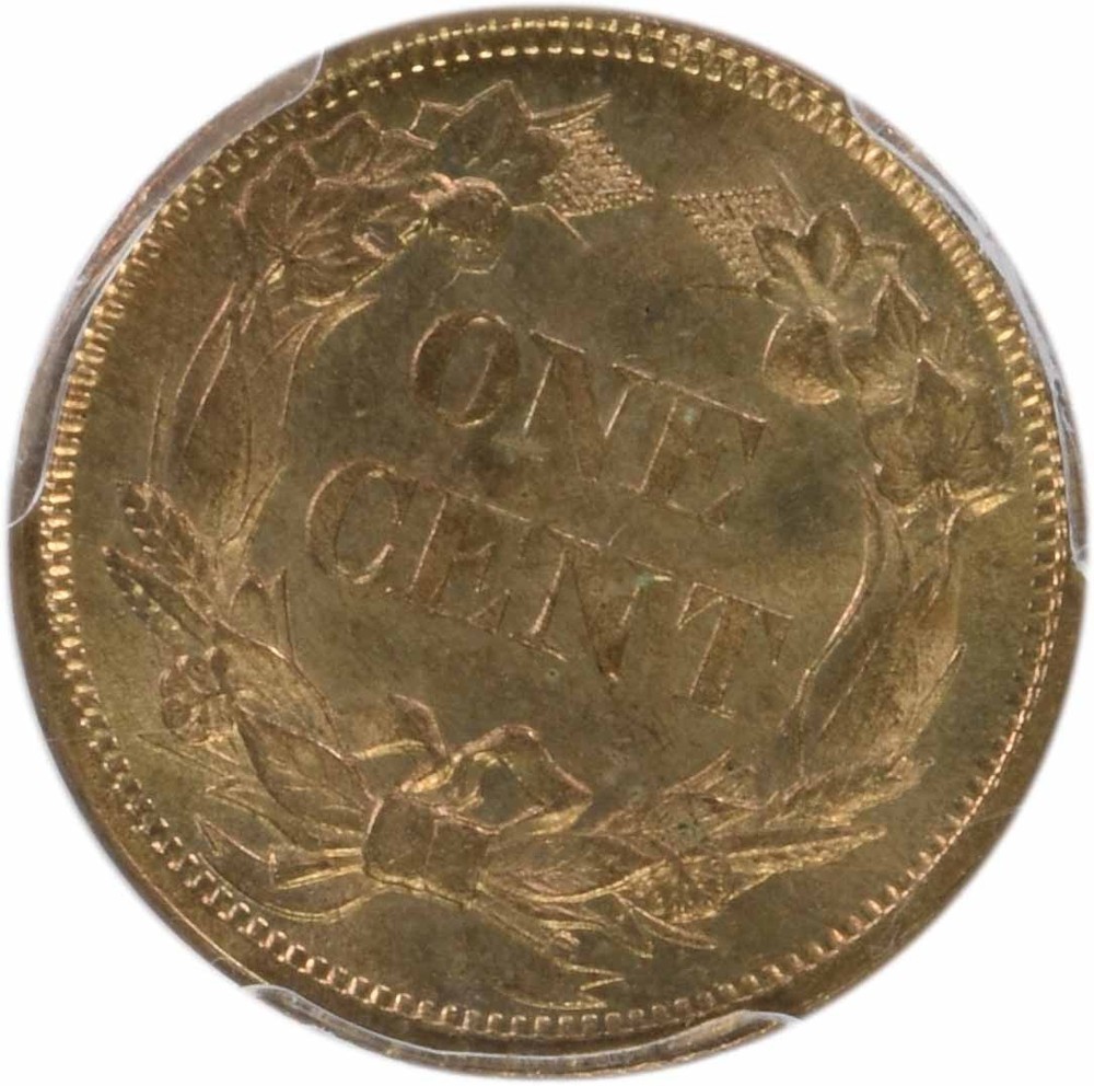 1858 Flying Eagle Cent Large Letters MS64 PCGS