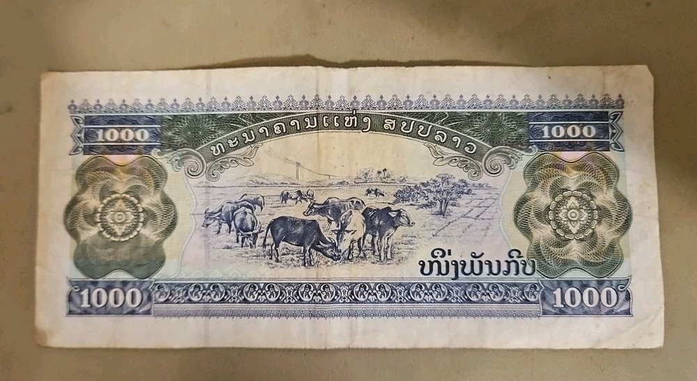 2003 Laos 1000 Kip Note