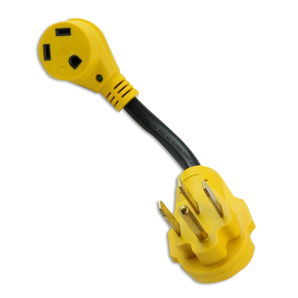 50 Amp Male to 30 Amp Female Dogbone Adapter RV Electrical Converter Cord Cable