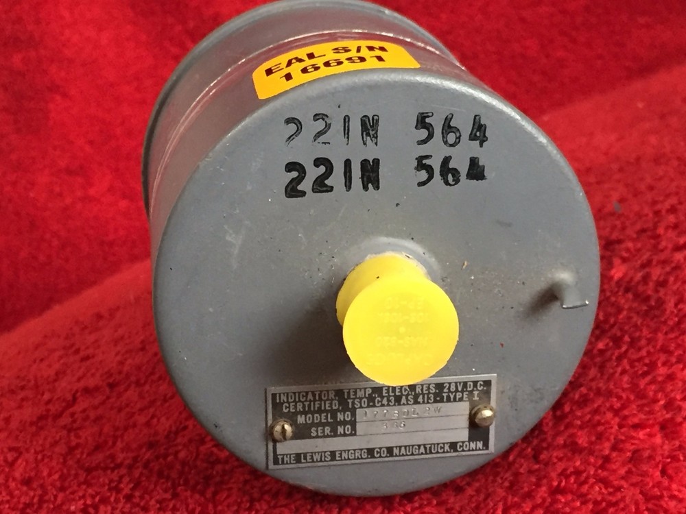 LEWIS ENGINEERING 3" FREON TEMPERATURE INDICATOR MODEL 177BDL2W